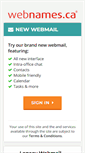 Mobile Screenshot of mail.zanzibar.ca